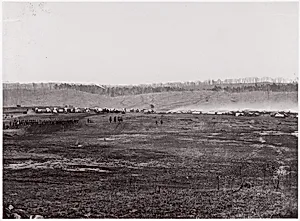 [Winter Quarters of a Cavalry Regiment in the Army of the Potomac, Near Brandy Station, Virginia] by Mathew B. Brady|Unknown