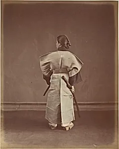 [Woman in Traditional Japanese Garment Photographed from Behind] by Suzuki Shin'ichi