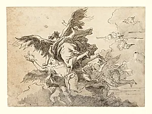 Angels in the Sky by Giovanni Domenico Tiepolo