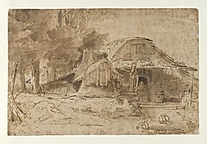 Cottage near the Entrance to a Wood