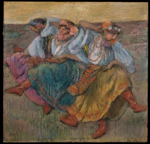 Dancers in Ukrainian Dress by Edgar Degas