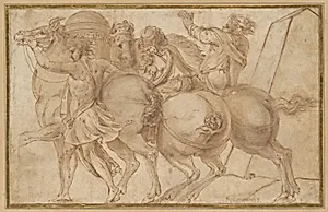 Frieze with Three Horsemen