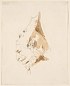 Head of a Man in Profile to the Left by Giovanni Battista Tiepolo