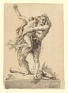 Hercules and Antaeus (with a Base Below)