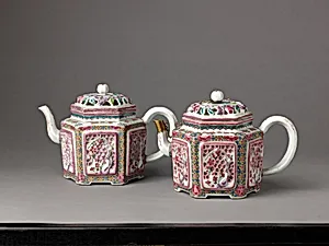 Hexagonal wine pot or teapot