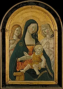 Madonna and Child with Saints Mary Magdalen and Sebastian by Icilio Federico Ioni