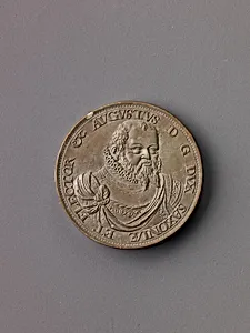 Model for a portrait medal of Augustus, Elector of Saxony by Tobias Wolff