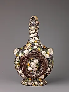 Pilgrim Flask by Bernard Palissy