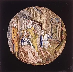 Saint Catherine Listening to the Crowds on Their Way to the Temple to Worship Idols