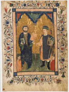 Saint Mark the Evangelist and Saint Sinibaldus Venerated by Members of a Lay Confraternity