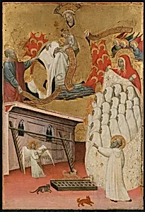 Santa Francesca Romana Clothed by the Virgin by Antonio del Massaro da Viterbo