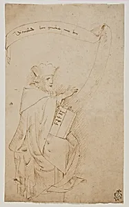 Seated Man with a Book and a Scroll