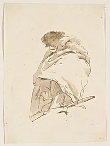 Standing Woman, Turned to the Left by Giovanni Battista Tiepolo