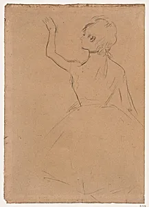 Study of a Ballet Dancer seen from the Back by Edgar Degas