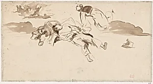 Study of Bodies "Liberty Leading the People" by Eugène Delacroix