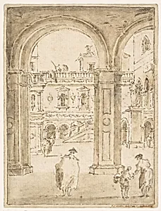 The Courtyard of the Doges' Palace