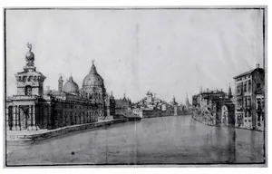 The Entrance to the Grand Canal, with the Dogana da Mar and Santa Maria della Salute on the Left