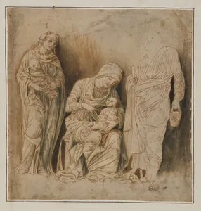 The Holy Family with Saint Elizabeth and the Infant John the Baptist