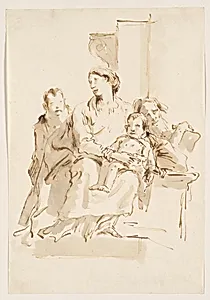 The Holy Family with Saint John