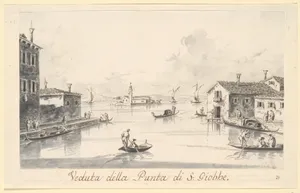 The Punta di San Giobbe, with the Island of San Secondo in the Distance