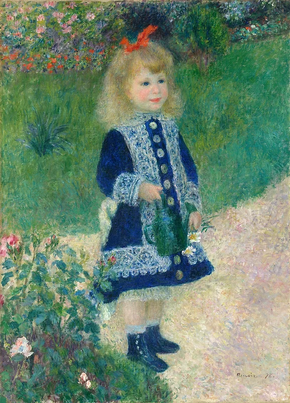 A Girl with a Watering Can (1876) by Auguste Renoir Impressionism — A Girl with a Watering Can (1876) by Auguste Renoir