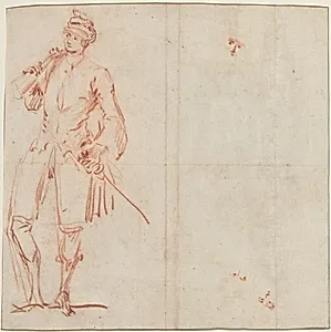 A Comic Actor Dressed as a Gentleman [recto]