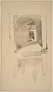A Doorway in Ajaccio by James McNeill Whistler