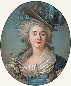 A Fashionable Noblewoman Wearing a Plumed Hat