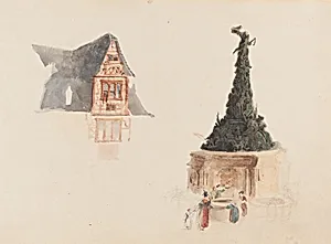 A Fountain and a Facade in Austria