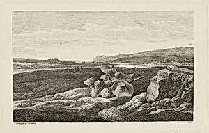 A Harvest Scene with Straw Hats Lying in a Field