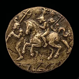 A Horseman and Two Soldiers