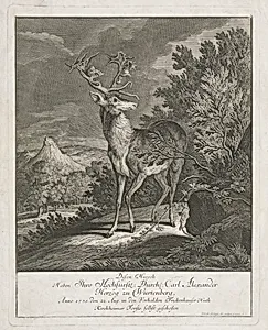 A Magnificent Stag in a Landscape