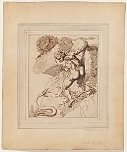 A Man Trapped between a Lion and a Serpent