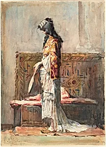 A Moroccan Woman in Traditional Dress