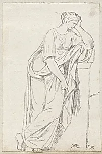 A Muse from the Sarcophagus of the Muses by Jacques-Louis David