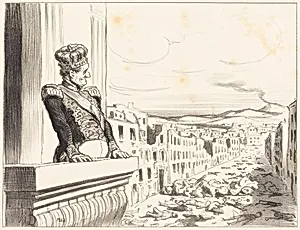 A Naples - Le meilleur des rois... (1st plate) by Honoré Daumier