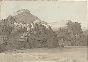 A Rocky Shore at Coombmartin, Devon (Combe Martin Bay)