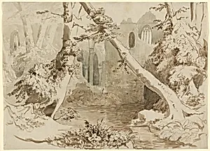 A Ruined Church in the Forest