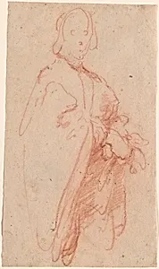 A Standing Man with Cloak and Gloves