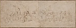 a) The Last Supper; b) Putti