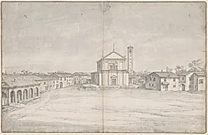 A Town Center with a Church