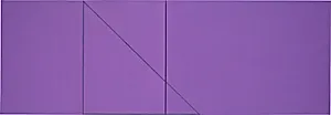 A Triangle within Two Rectangles Violet