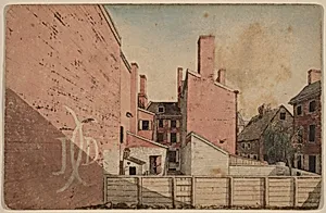 A View from an East Window in the Old Sugar House, No.3 Norris' Alley, Philadelphia by American 19th Century