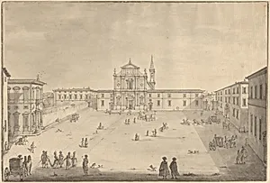 A View of the Piazza San Marco in Florence