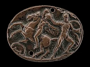 A Warrior Fighting a Horseman