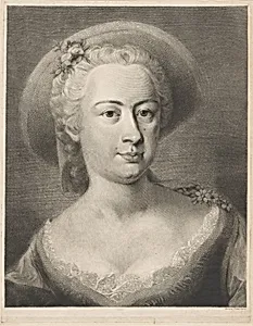 A  Woman Wearing a Straw Hat [Madame de Pompadour?]