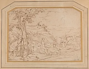 A Wooded Landscape with a Shepherd and His Family