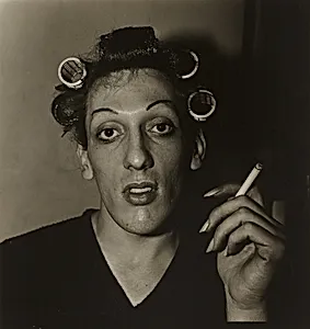 A young man in curlers at home on West 20th Street, N.Y.C. 1966