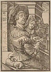 A Young Man Playing a Psalterium