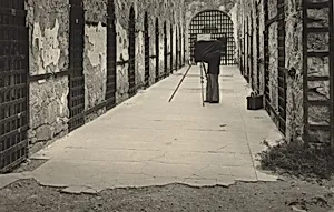 Aaron Siskind Photographing at Old Yuma Jail
